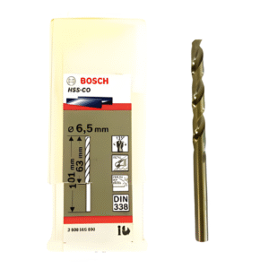 Bosch HSS-Co Cobalt Drill Bit 5 or 6.5mm