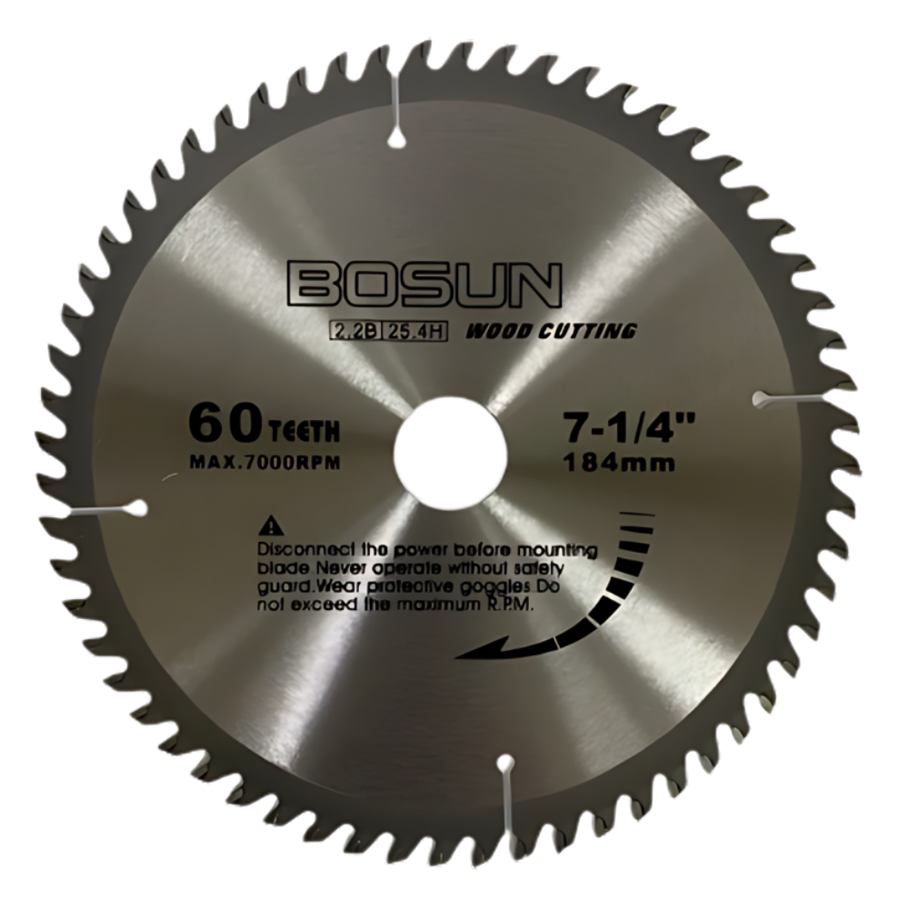 Bosun T.C.T. Circular Saw Blade 7-1/4 Inches 60 & 80 Teeth for Wood