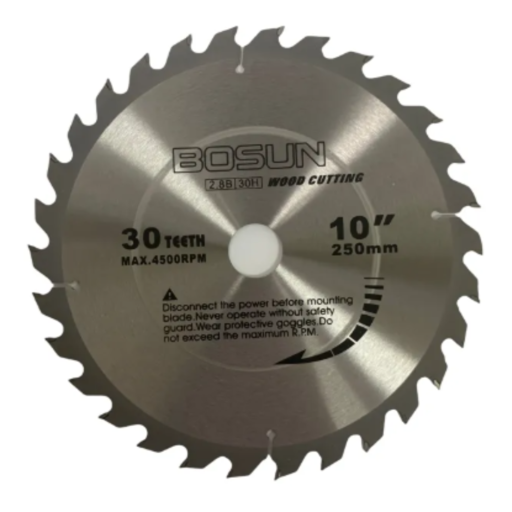Bosun T.C.T. Circular Saw Blade 10 Inches 30, 40, 60, 80 & 120 Teeth for Wood