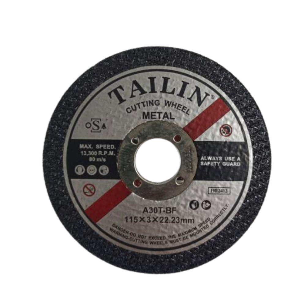 Tailin Cutting Disc 4.5" (115mm x 3mm x 22.23mm) (1pc & 50pcs/Box)