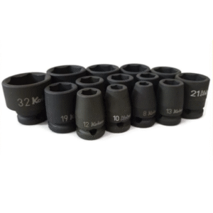 Koken 1/2" Dr. 6pts Impact Socket Wrench (black) Metric Sizes