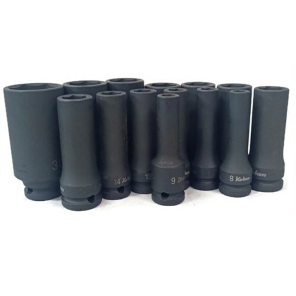 Koken 1/2″ Dr. Impact Deep Socket Wrench (Black) 6pts Metric Size