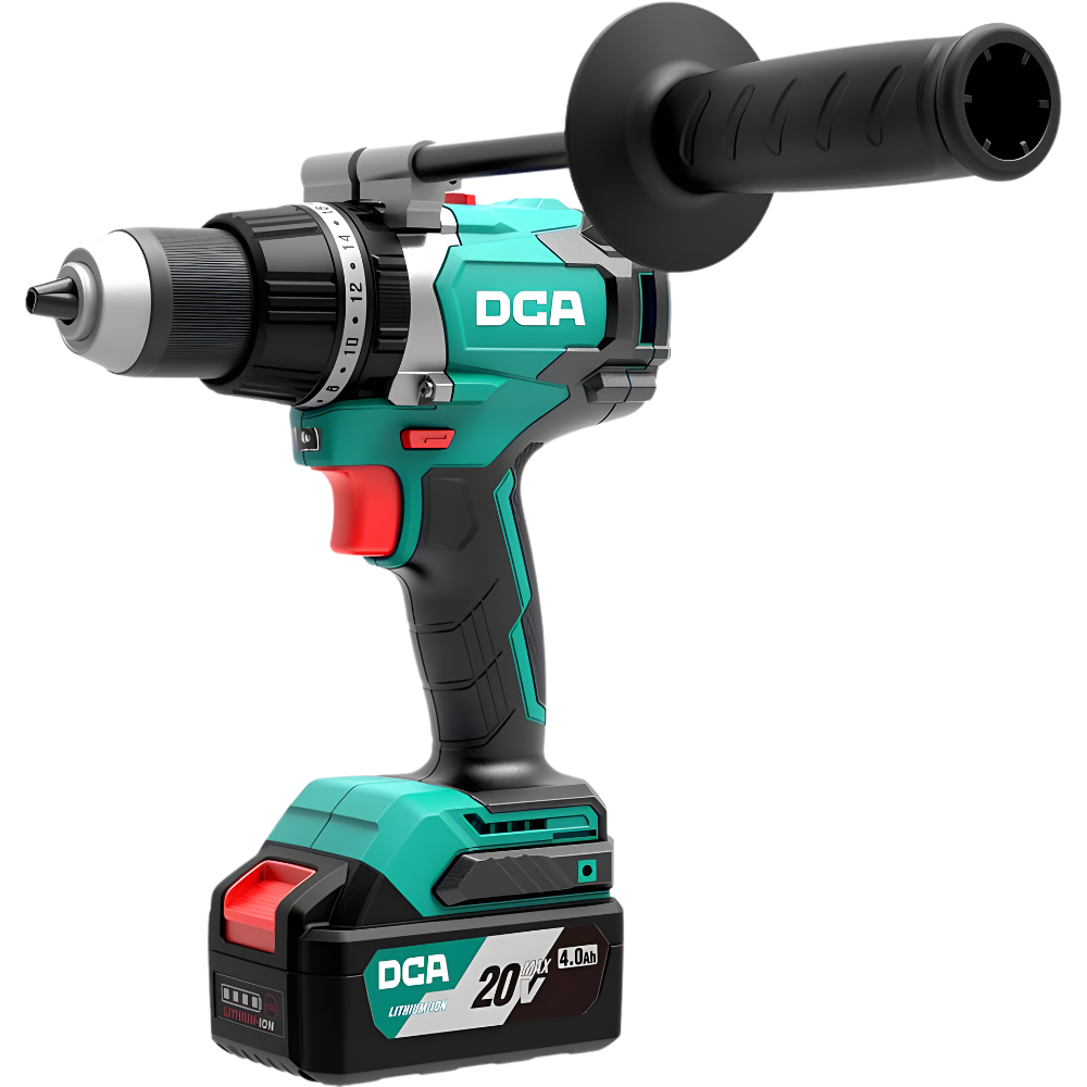DCA 13mm 20V Cordless Brushless Driver Hammer Drill Model: ADJZ03-13 EM