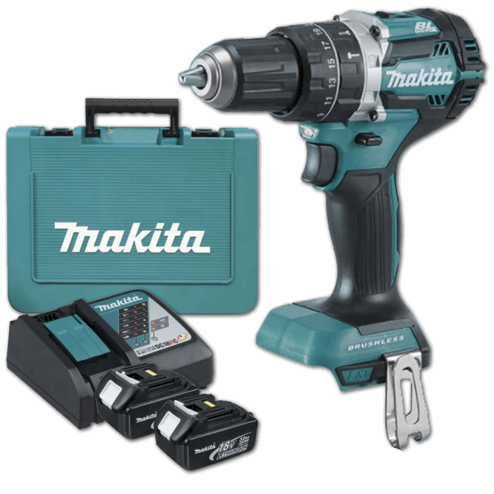 Makita 13mm (1/2″) 60 N·m (530 in.lbs.) Hammer Driver Drill 18V LXT® Li-Ion [Kit]