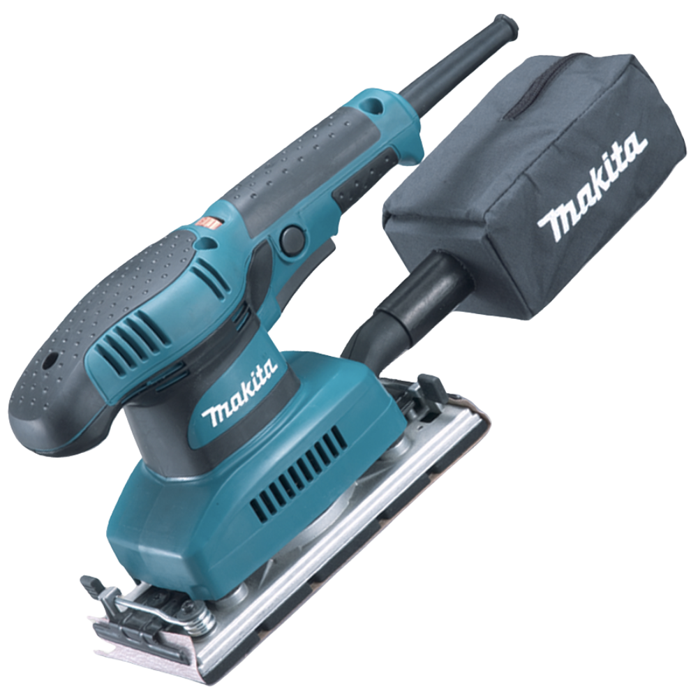 Makita Variable Speed Finishing Sander with Built-In Dust Extraction System 1/3 Sheet 190w BO3711