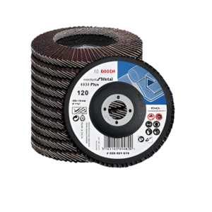 Bosch Flap Wheel Grit 120 (11pcs) Model: 2608619336
