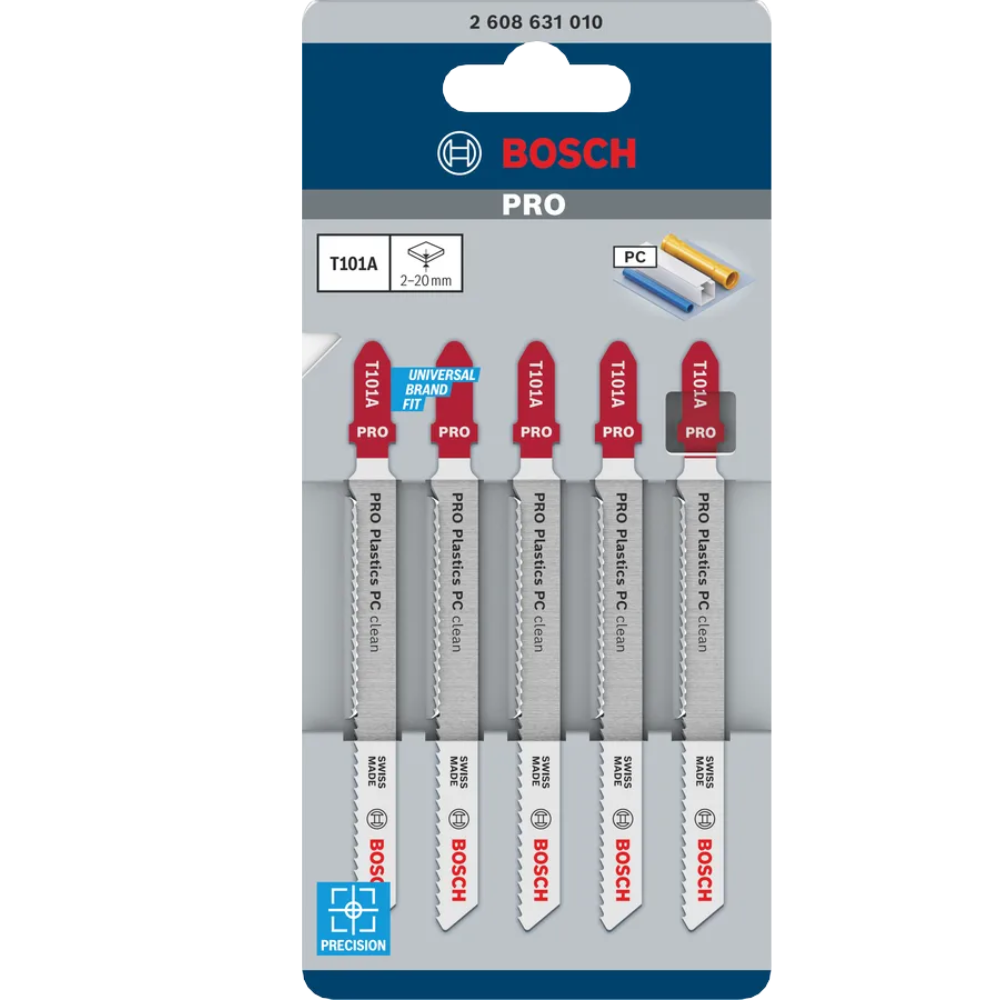 Bosch Plastic PC Clean Jigsaw Blade T101A