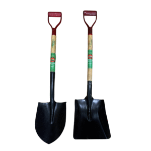 Crocodile Wooden Handle Shovel (Flat & Pointed)