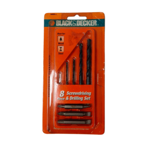 Black & Decker 8pcs. Screwdriving & Drilling Set Model: A50608-G