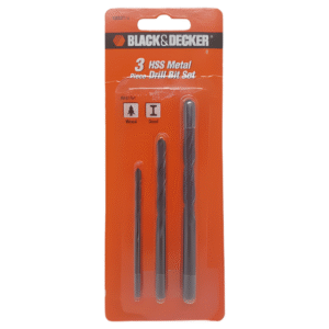 Black & Decker 3 pc. Metal Drill Bit Set 4 to 8mm