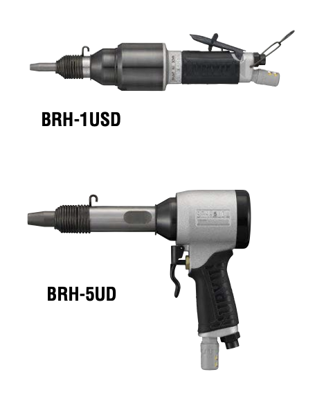 Uryu BRH Series Super Vibration Proof Pneumatic Riveting Hammers Made in Japan