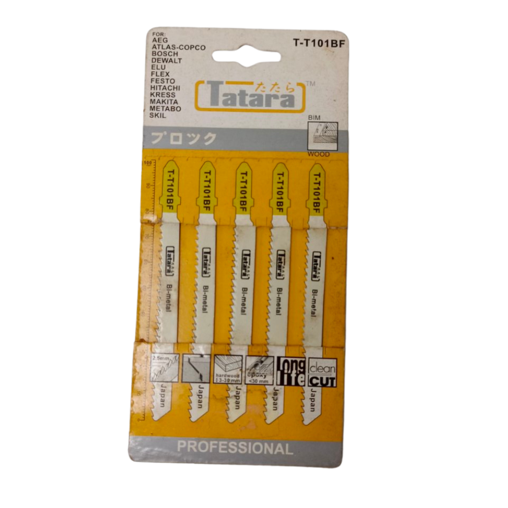 Tatara 5pc. Jigsaw Blade for Wood Model: T-T101BF