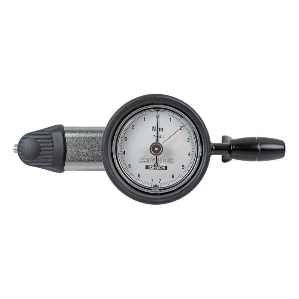 Tohnichi Interchangeable Head Type Dial Indicating Torque Wrench 8D Head Size Model: CDB7N4X8D-S Made in Japan