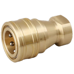 NKC KS Series Double Shut-off Quick Connect Female Thread Brass Coupler Socket Made in Japan