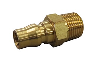 NKC NL Series Quick Connect Male Thread Brass Coupler Plug Model PM Made in Japan