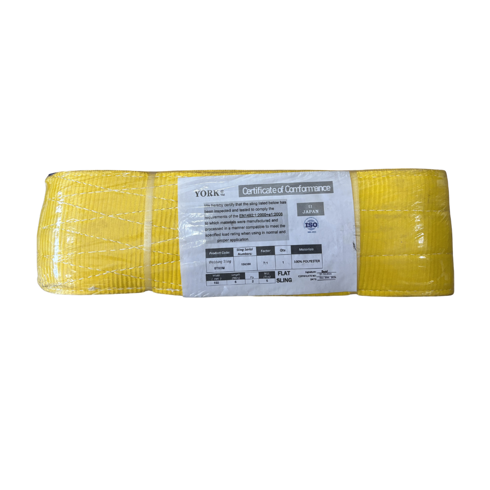 York Polyester Flat Web Sling 6 Tons
