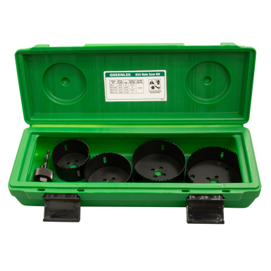 Greenlee 5pc. Holesaw Set 3" to 4" 834 Made in USA