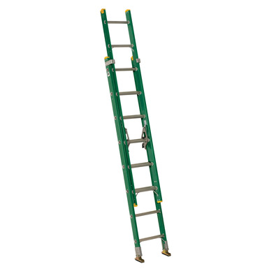Ridigd Fiberglass Extension Ladder 16ft. 225lbs. Capacity Made in USA