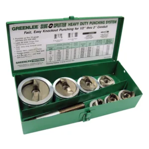 Greenlee 1/2"-2" Conduit Size Slug-Splitter SC Knockout Punch Kit 7307 Made in USA