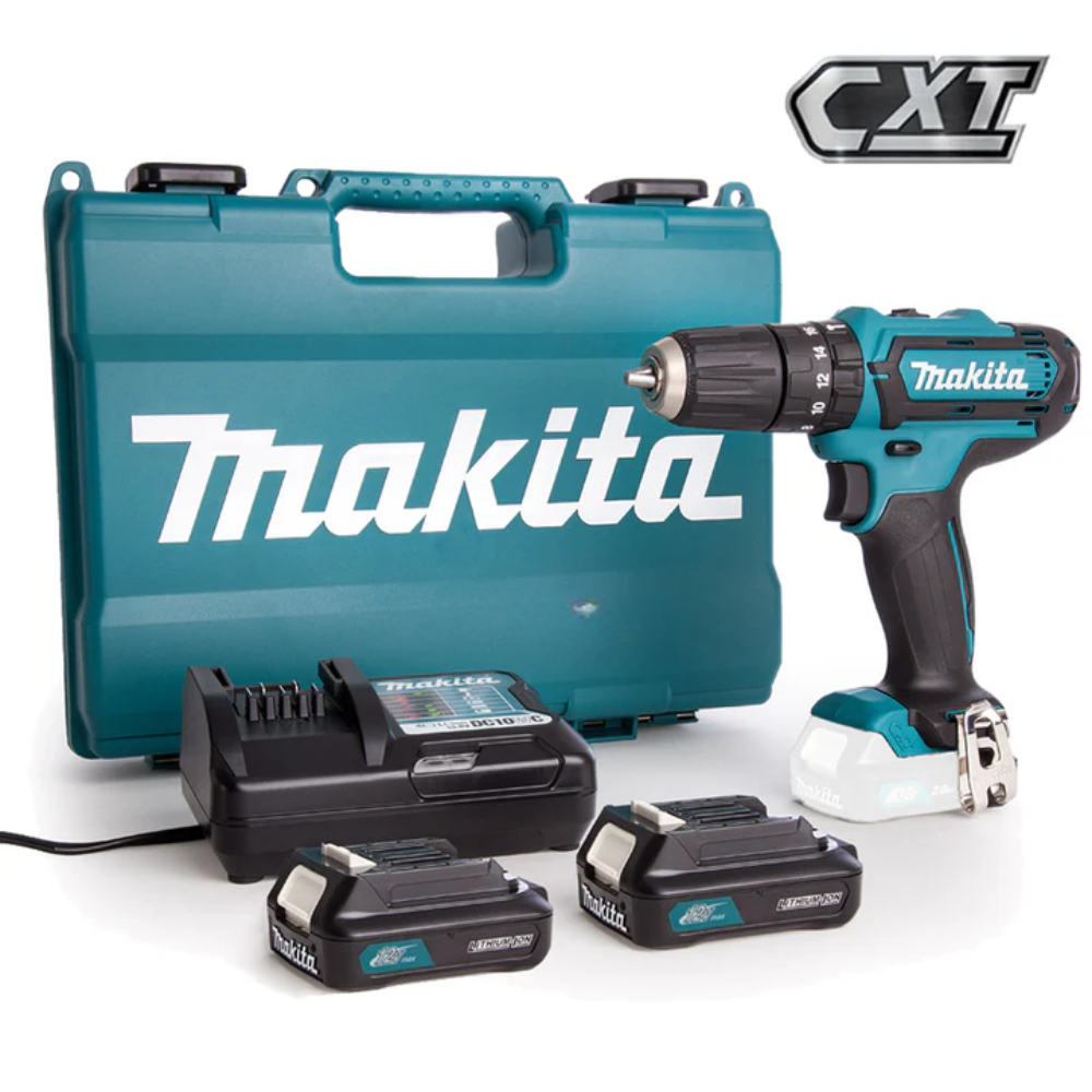 Makita HP333DWYE Cordless Hammer Driver Drill 3/8 Max12V CXT Kit Set