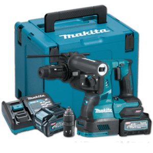 Makita HR002GM201 Cordless Brushless Combination / Rotary Hammer 28mm (1-1/8″) 2.9 J 40Vmax XGT™ Li-ion (Kit Set)