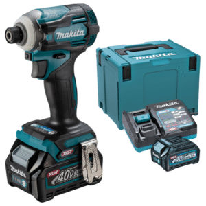 Makita 6.35mm (1/4″) 220 N·m (1,950 in.lbs.) Cordless Impact Driver 40Vmax XGT Li-ion [Kit] TD001GD201