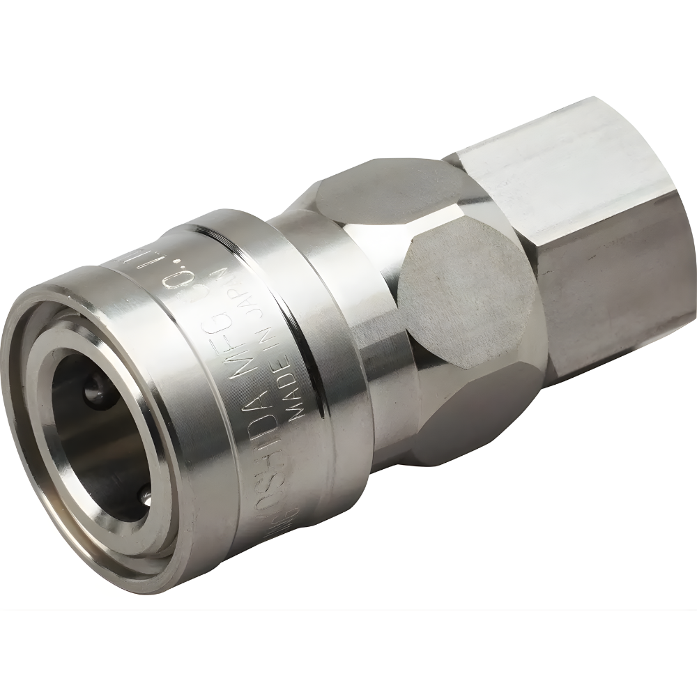 NKC NL Series Quick Connect Female Thread Stainless Steel Coupler Socket Model SF Made in Japan