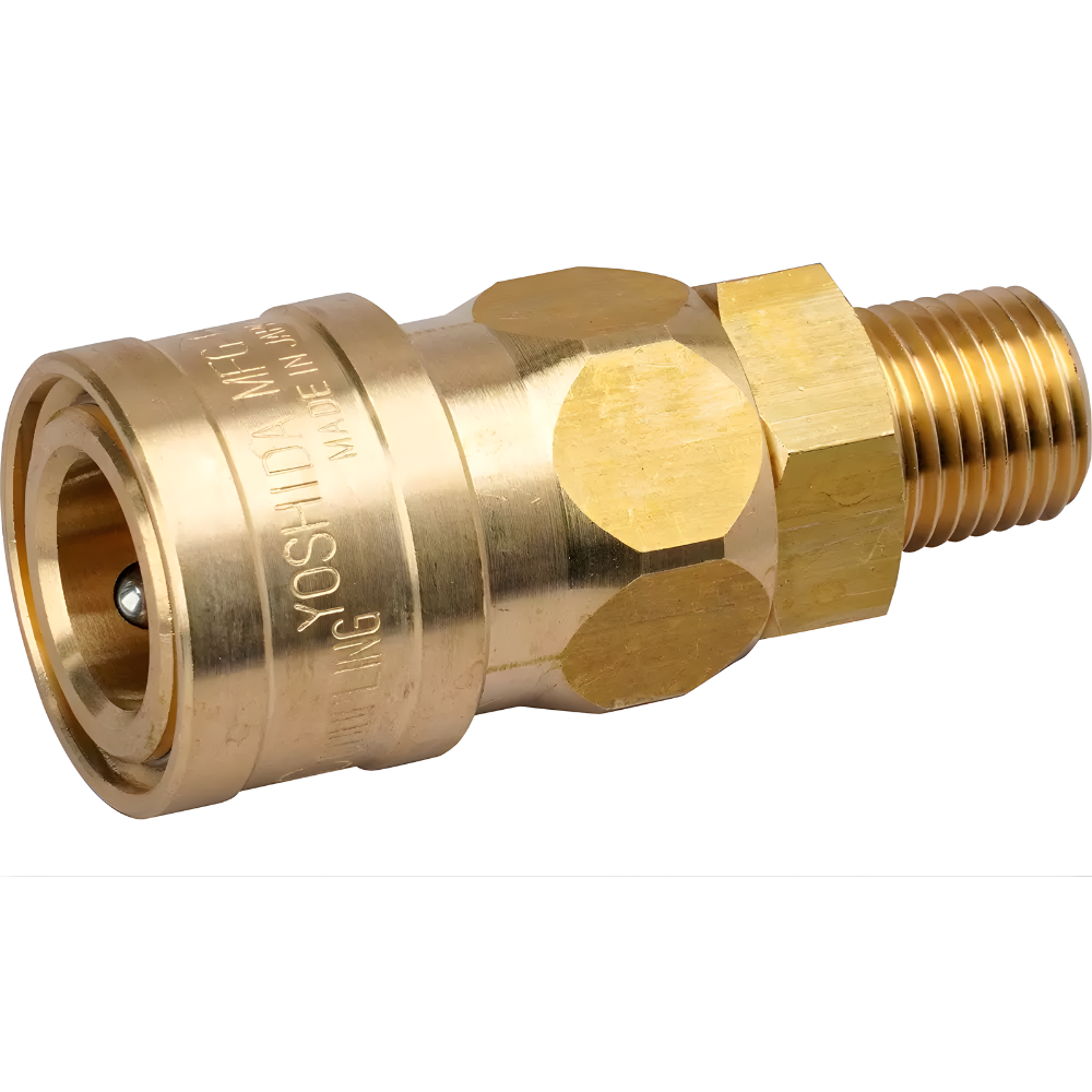NKC NL Series Quick Connect Male Thread Brass Coupler Socket Model SM Made in Japan