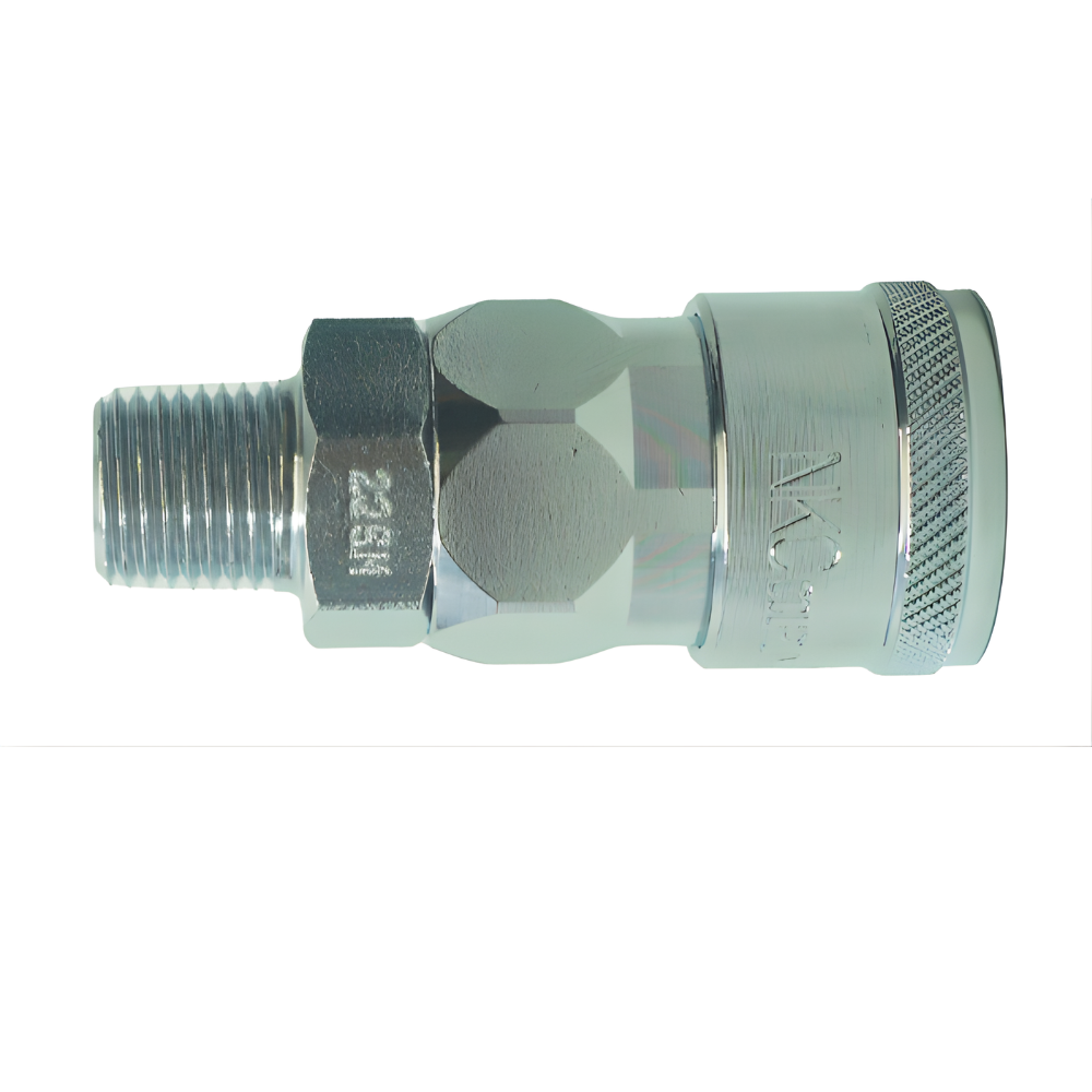 NKC NL Series Quick Connect Male Thread Stainless Steel Coupler Socket Model SM Made in Japan