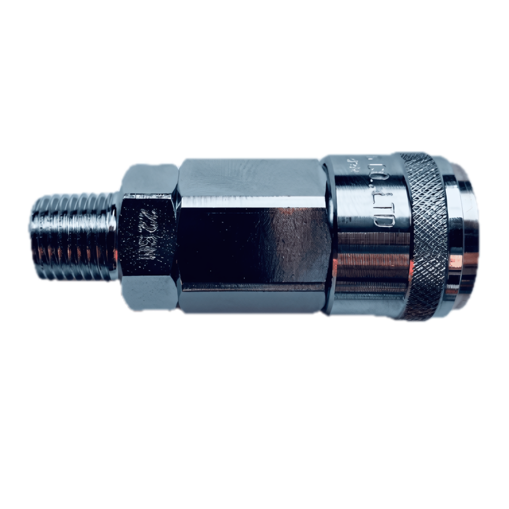 NKC YNL Series Quick Connect Male Thread Steel Coupler Socket Model SM Made in Japan