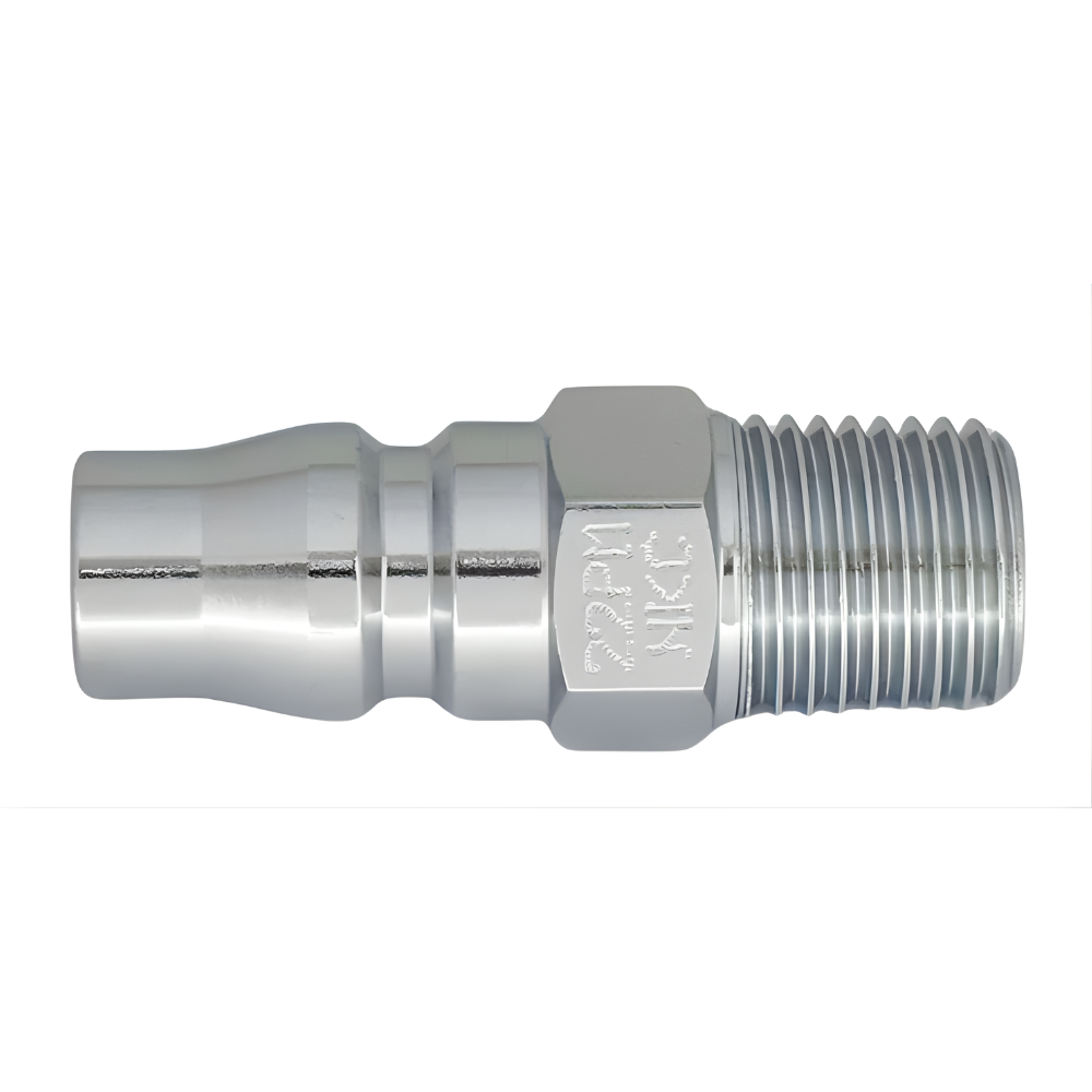 NKC NL Series Quick Connect Male Thread Steel Coupler Plug Model PM Made in Japan