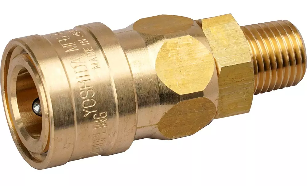 NKC NL Series Quick Connect Male Thread Brass Coupler Socket Model SM Made in Japan