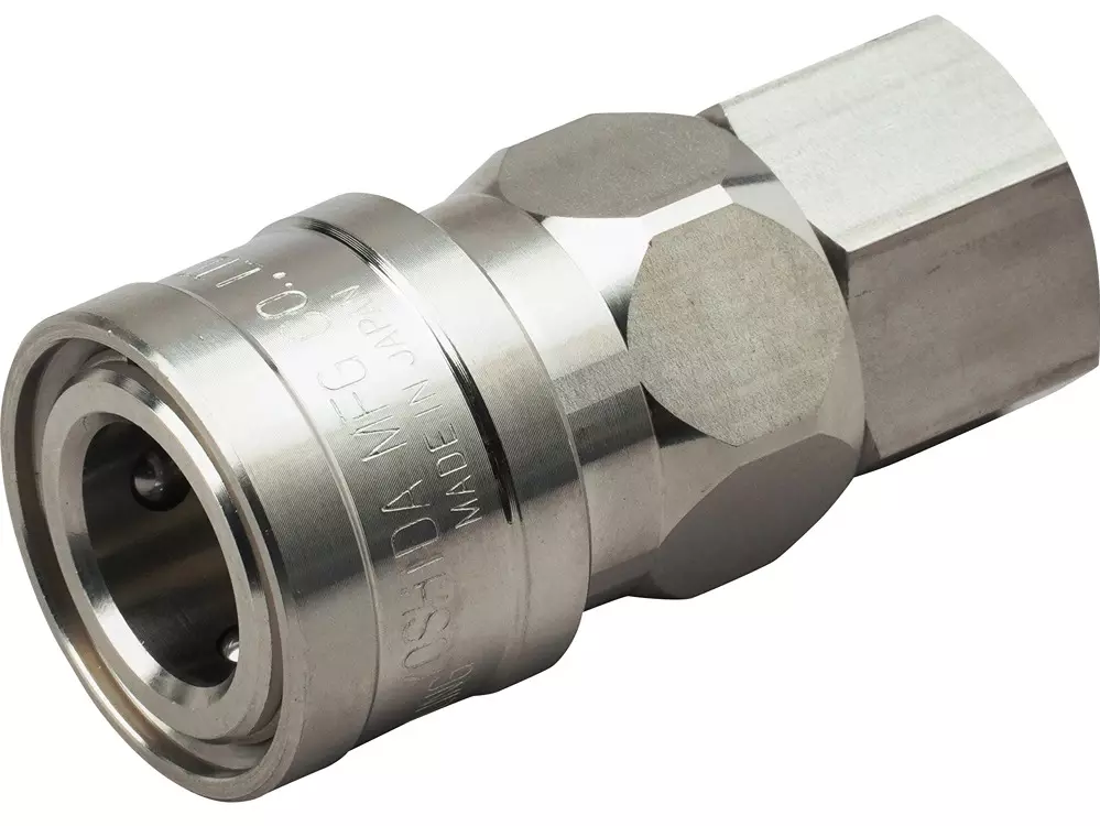 NKC NL Series Quick Connect Female Thread Stainless Steel Coupler Socket Model SF Made in Japan