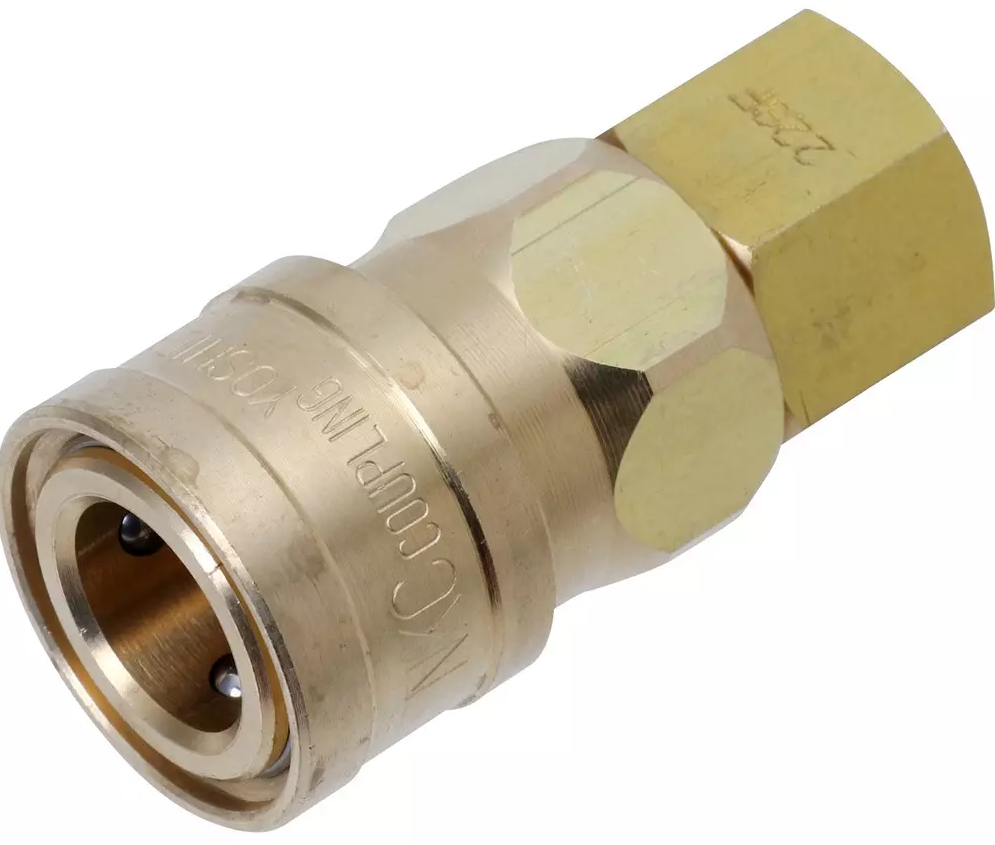 NKC NL Series Quick Connect Female Thread Brass Coupler Socket Model SF Made in Japan