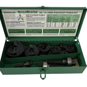 Greenlee Slug-Buster® Manual Knockout Set 15.2mm to 60mm 7213EBB Made in USA