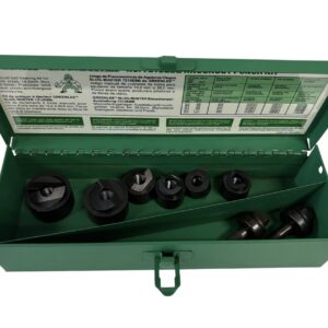 Greenlee Slug-Buster® Manual Knockout Set 15.2mm to 30.5mm 7212EBB Made in USA