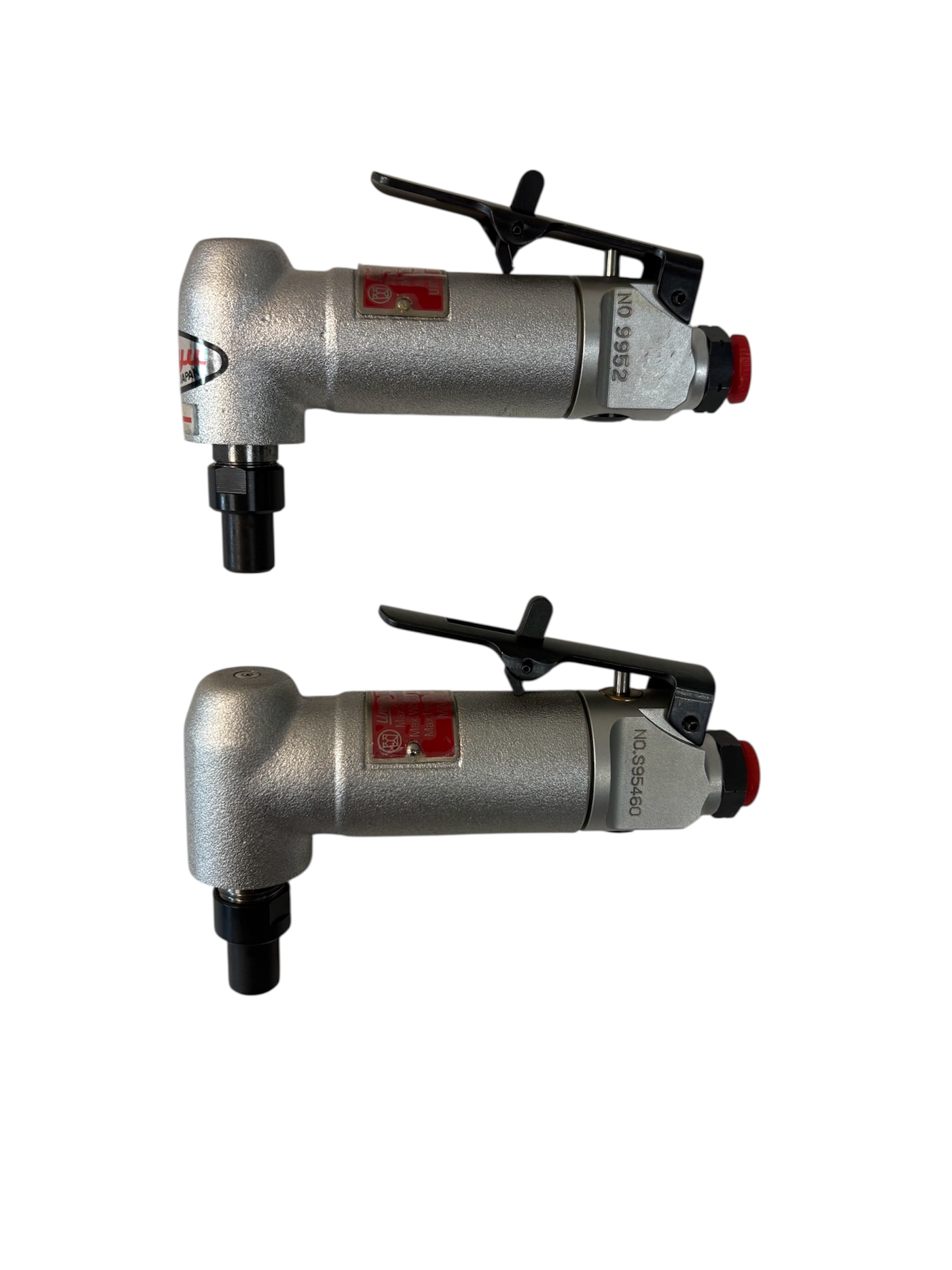 Uryu UG Series Lever Type Mini Angle Pneumatic Die Grinder Made in Japan