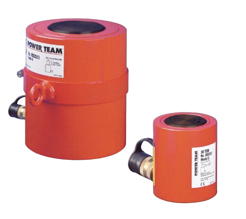 Power Team RSS Series Short, Single Acting, Spring Return Hydraulic Cylinder Made in U.S.A.