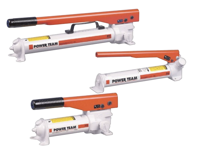 Power Team P Series Single and Two-Speed, Single-Acting Hydraulic Hand Pump Made in U.S.A.