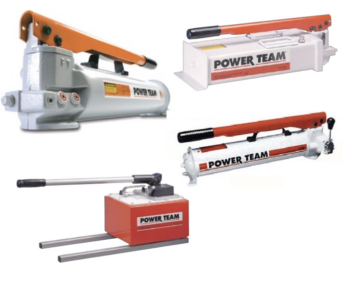Power Team P Series Two-Speed, Single and Double-Acting Hydraulic Hand Pump Made in U.S.A.
