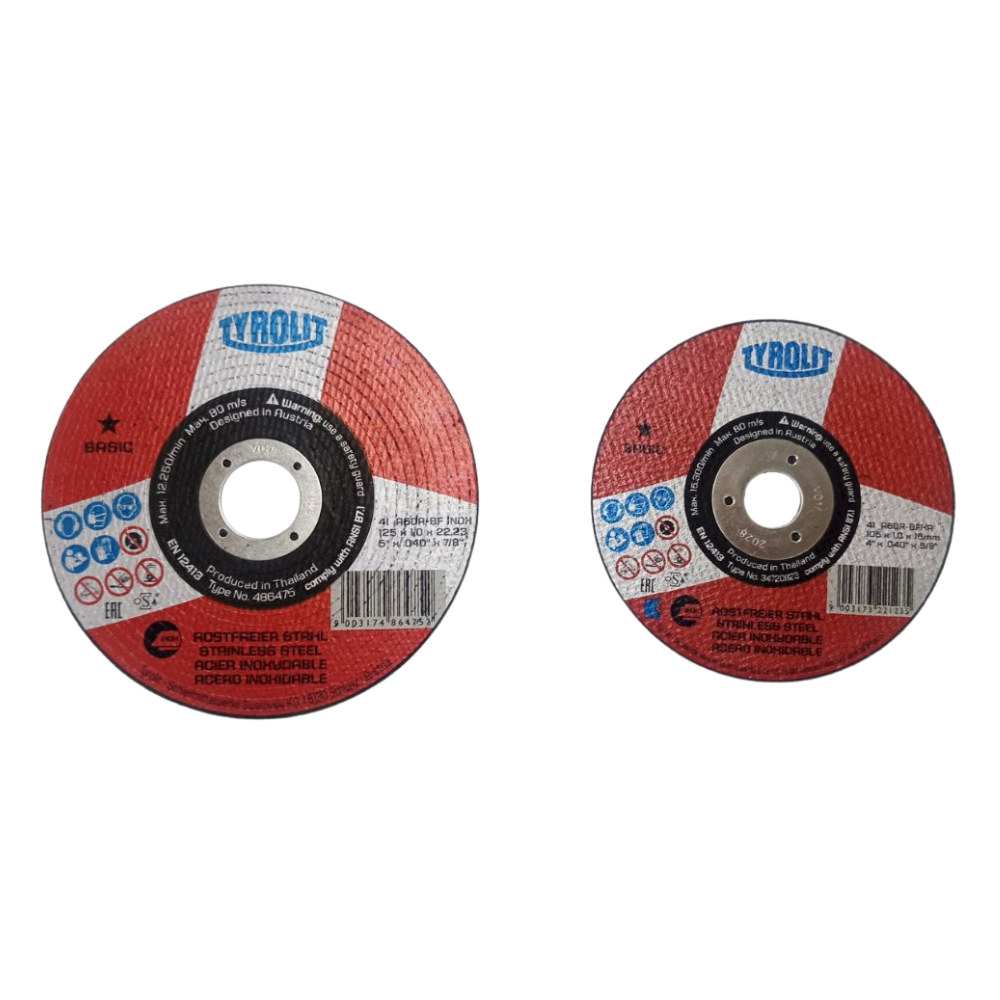 Tyrolit Basic 1 Star Inox Super Thin 1mm Cutting Disc Made in Thailand