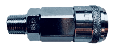 NKC YNL Series Quick Connect Male Thread Steel Coupler Socket Model SM Made in Japan