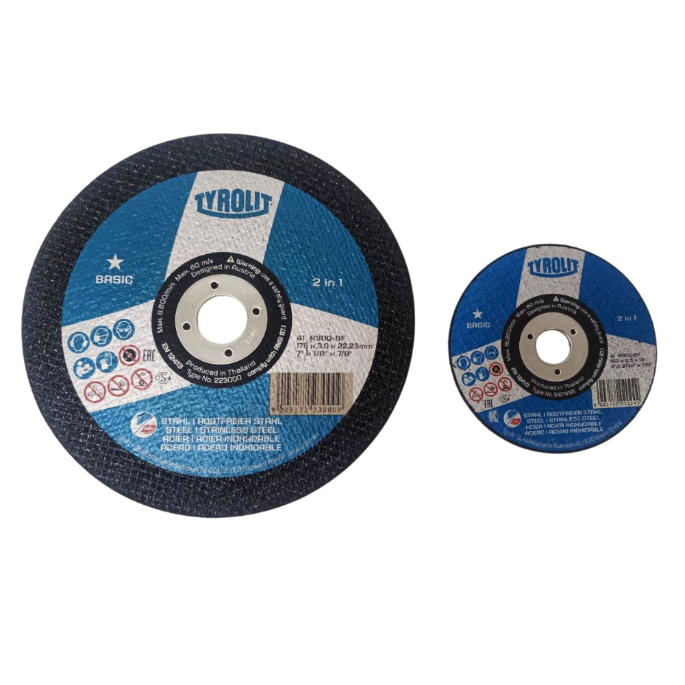 Tryolit BASIC 2 in 1 Cutting Disc (4" & 7") Made in Thailand