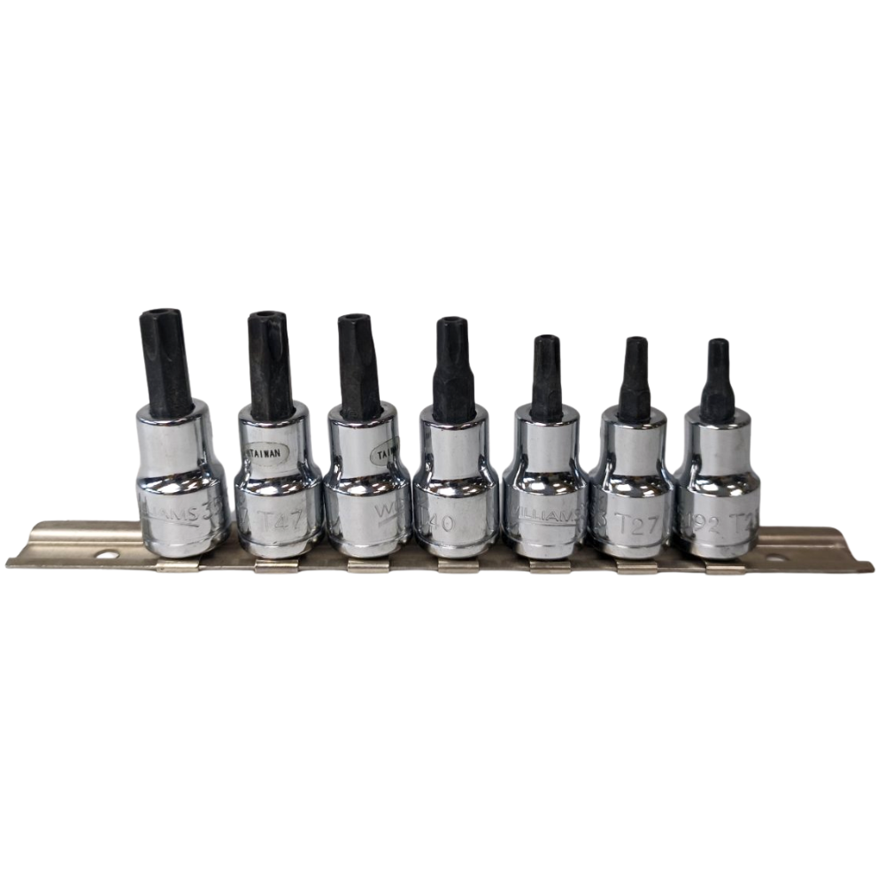 Williams 7pcs. 3/8" Dr. Tamper-Resistant Torx Bit Socket Set 31912