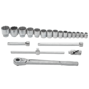 Williams 20pcs. 3/4" Dr. 12pts Metric Size Socket Wrench Set MSH-20TB