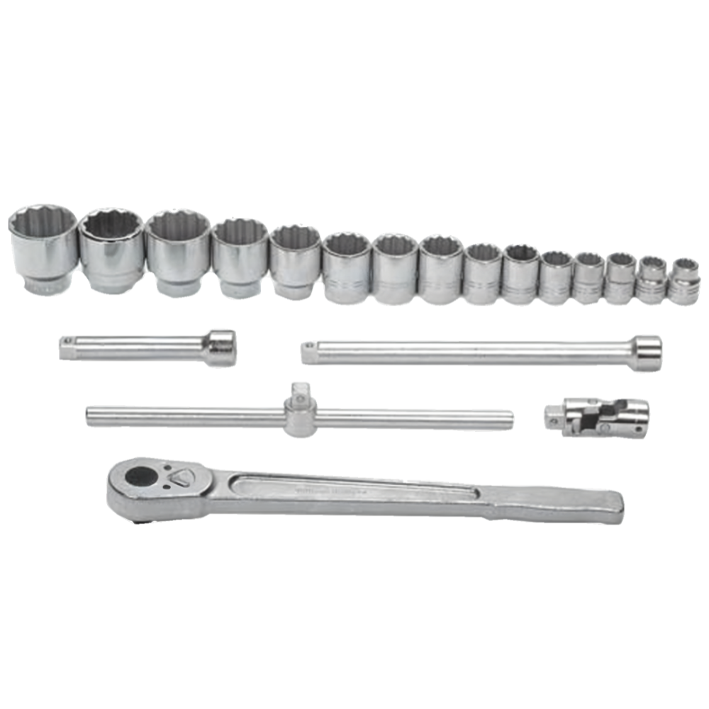 Williams 20pcs. 3/4" Dr. 12pts Metric Size Socket Wrench Set MSH-20TB