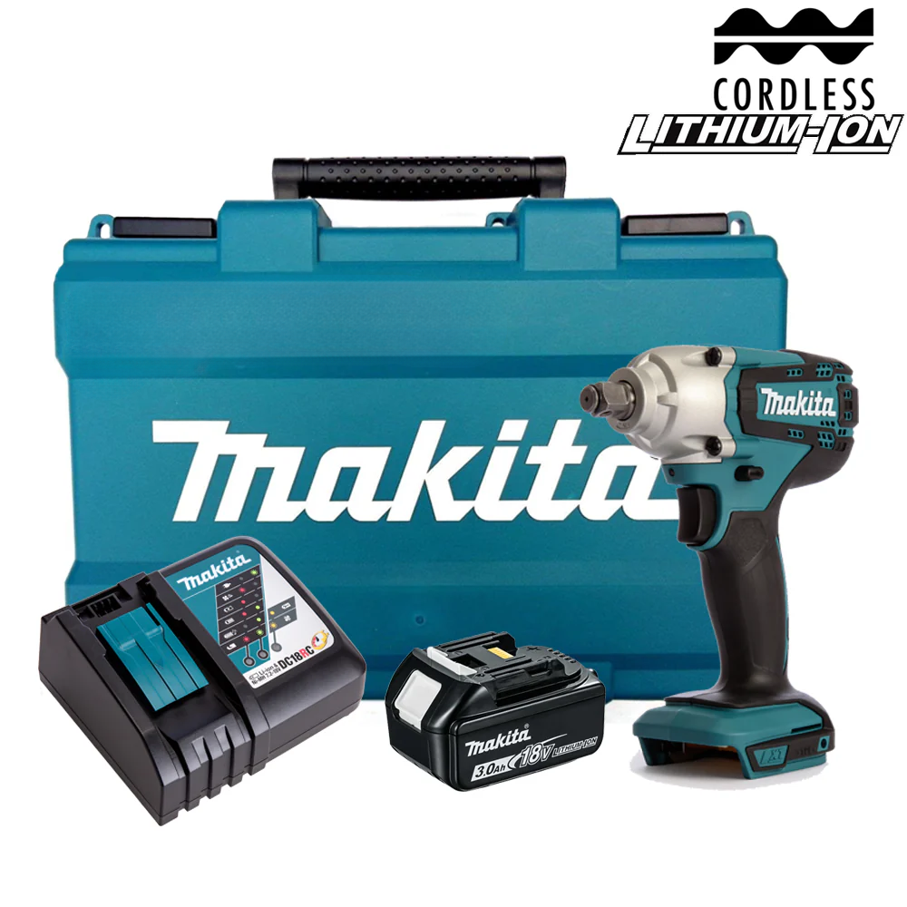Makita DTW190RF Cordless Impact Wrench 1/2" 18V LXT Kit Set