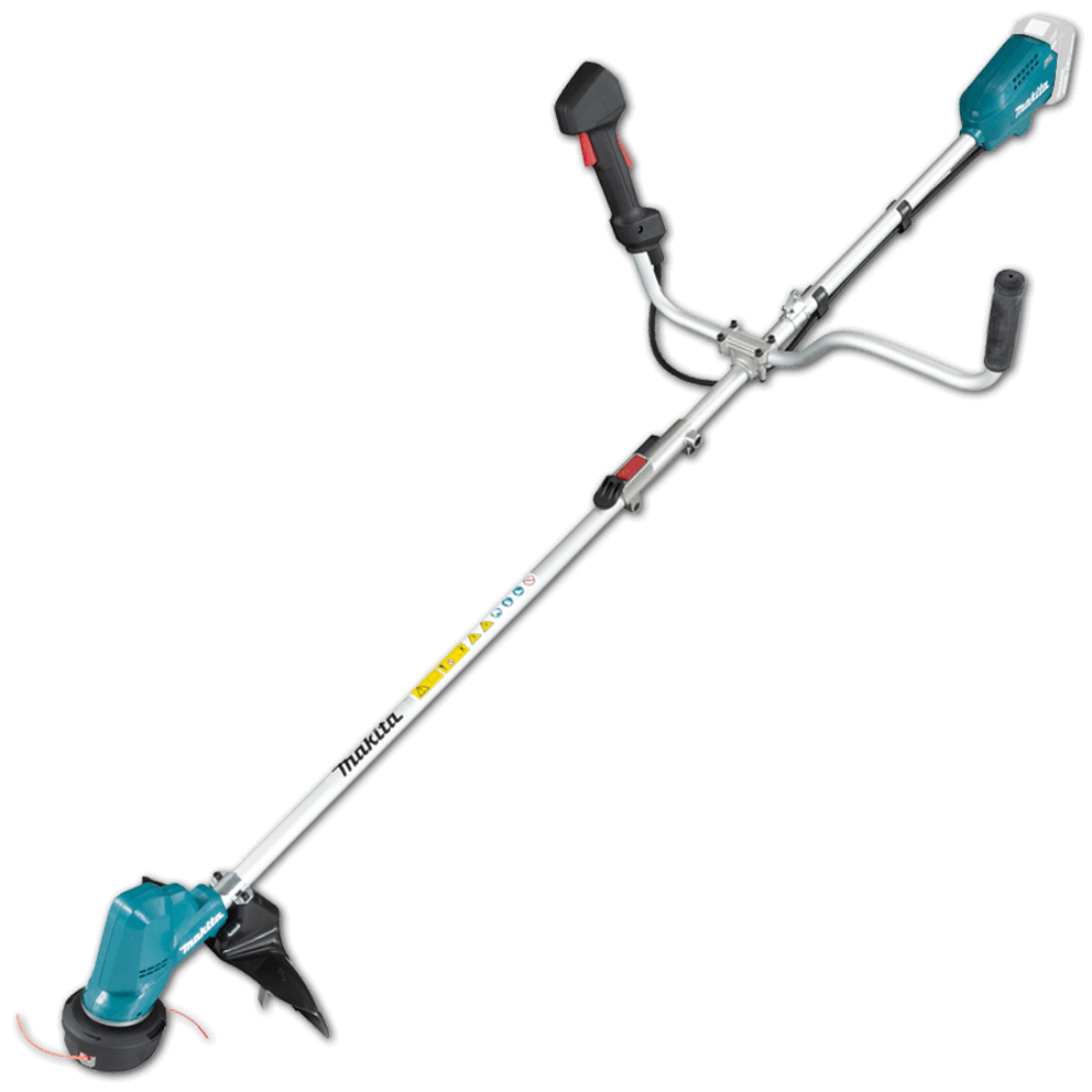 Makita DUR191UZX3 Cordless Brushless 3-Speed Grass Trimmer, Split Shaft, Bike Handle 300mm (11-3/4″) 18V
