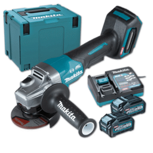 Makita GA011GD201 Cordless Angle Grinder Anti-Restart Function, Paddle Switch