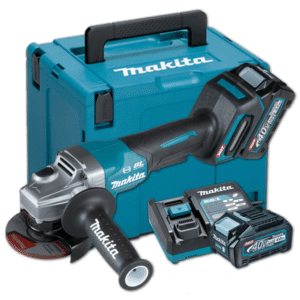 Makita GA011GM201 Cordless Angle Grinder Anti-Restart Function, Paddle Switch